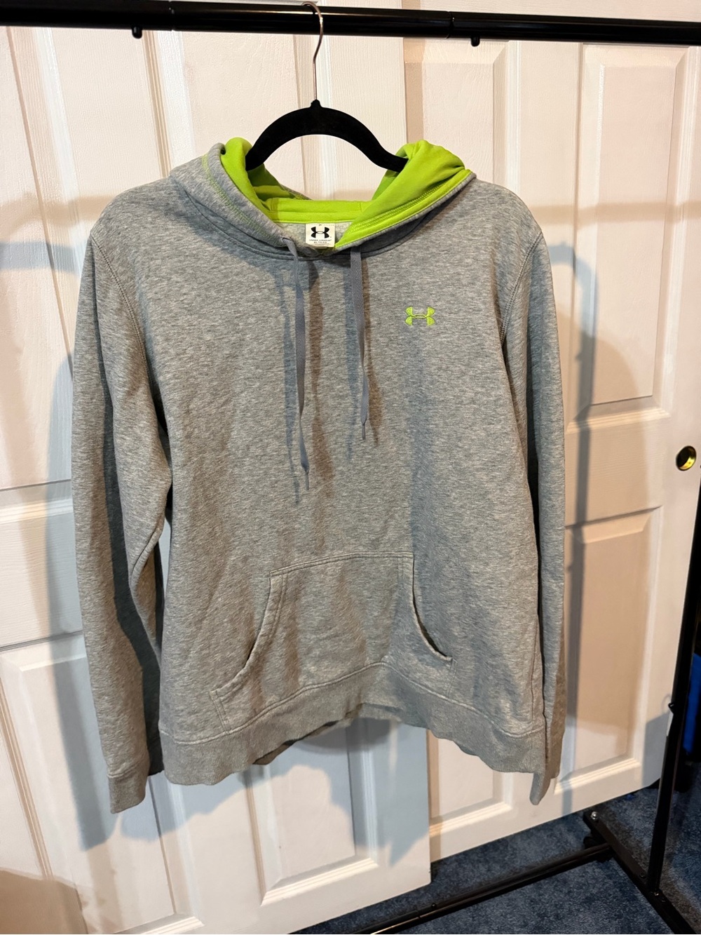 Under Armour Women’s Gray Hoodie with Lime Accent